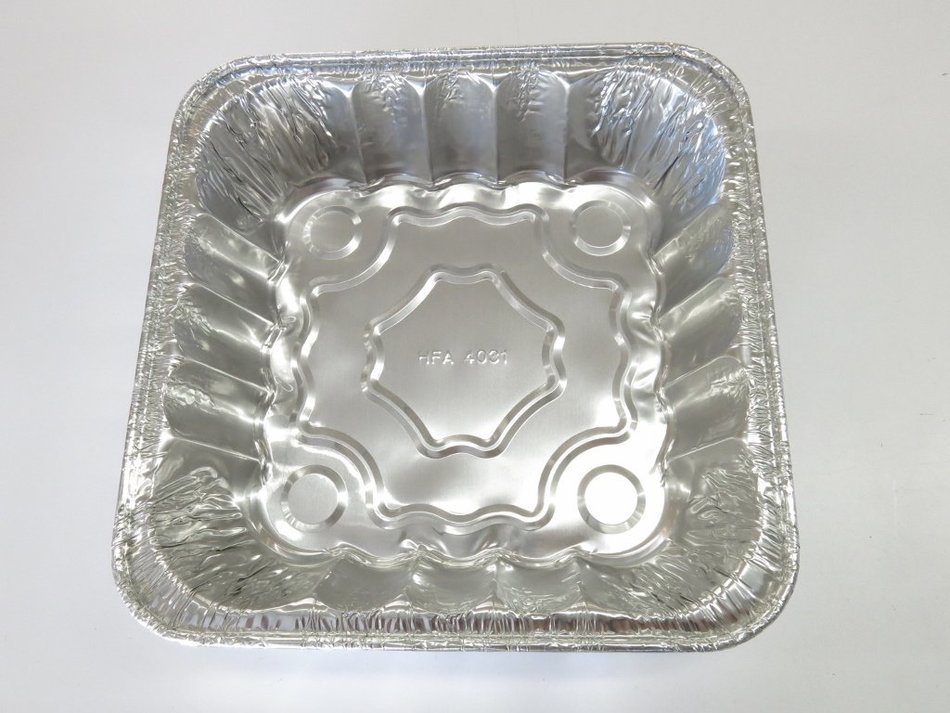 Disposable/reusable Square Poultry Roasting Pan-10 3/8" X 10 3/8" X 2 3/8" (50) N3