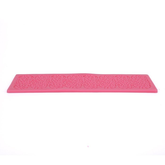 KookieMonsta 8 Heart Pattern Cake Decorating Mold Fondant Lace Mold Mat for Sugarcraft Decoration N3