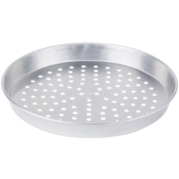 American Metalcraft A90151.5P 15" x 1 1/2" Perforated Standard Weight Aluminum Tapered / Nesting Pizza Pan