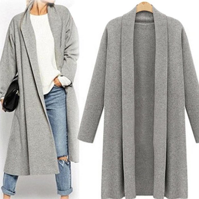 Cardigan,Morecome Womens Open Front Trench Coat Long Cloak Jackets Cardigan N4