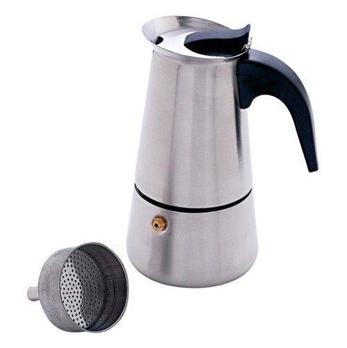 4 Cup Surgical Stainless Steel Espresso Maker
