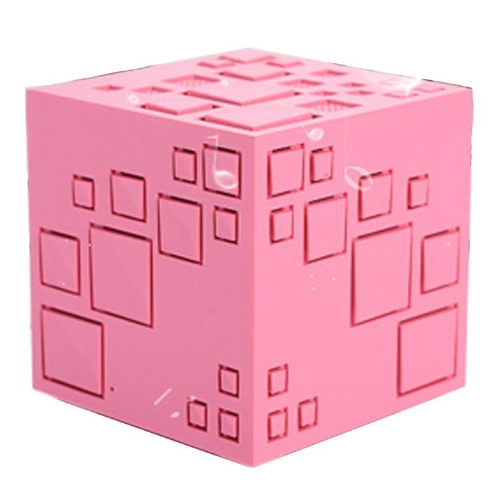 Truewon Rubik's Cube Subwoofer Magic Bluetooth Speaker Creative Desktop Decoration Pink N2