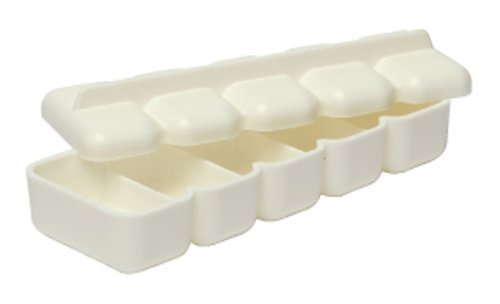 Happy Sales HSSM-NGR05 Rectangular Sushi Rice Press Mold, White