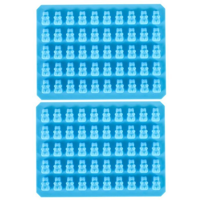 Ticent Silicone Gummy Bear Candy Molds - 50 Cavity (Pack of 2) N8