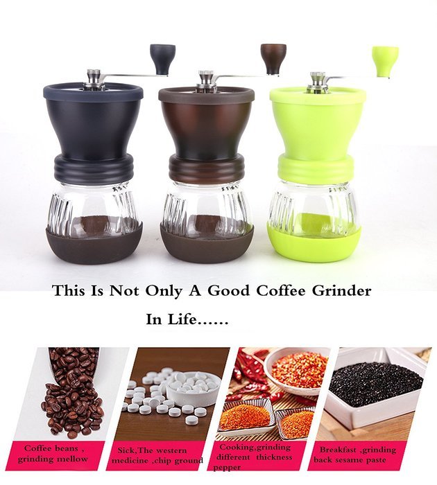 Manual Coffee Grinder, HOWADE Coffee Maker With Ceramic Burr Grinder For Espresso - Roasted Coffee Bean Grinder... N16