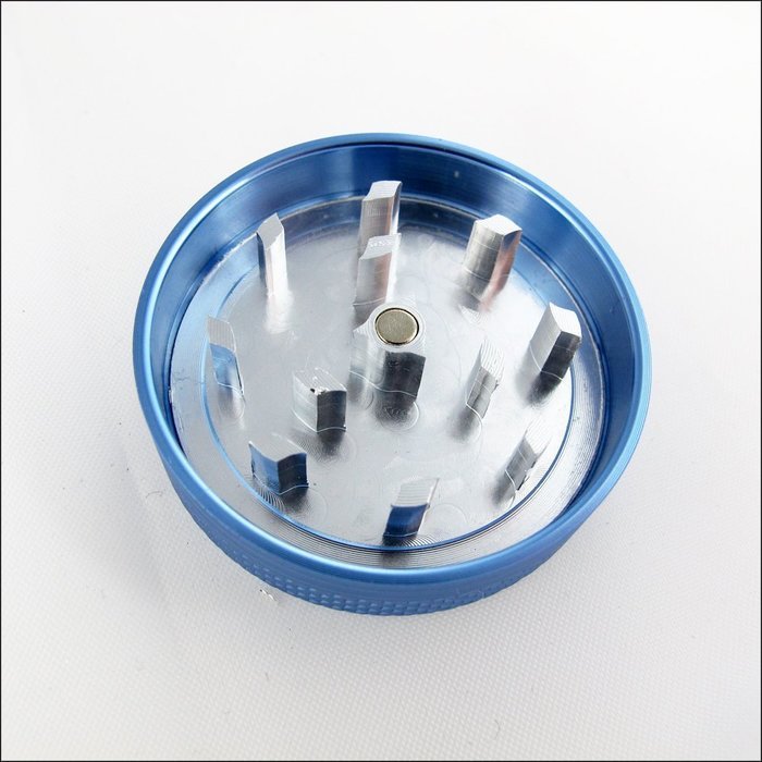 Sharp Stone Official Authentic Small 4 Piece Grinder Hard Top 1.5 Inches Blue + Free Performance Technology Wrist... N6