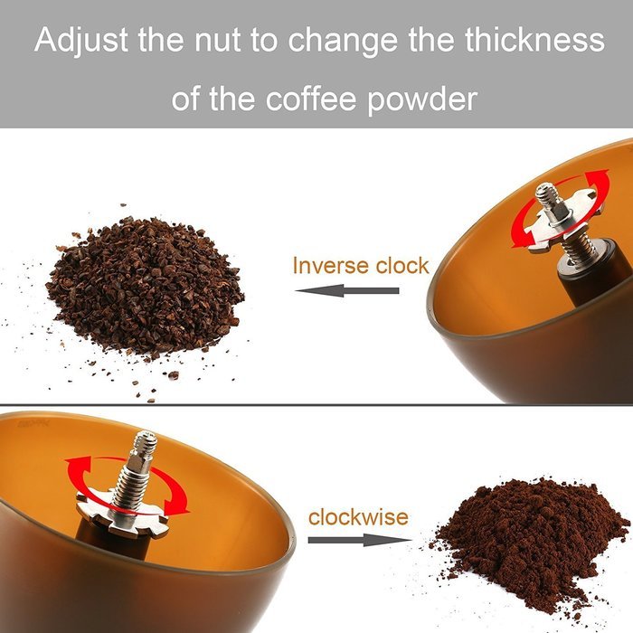 Manual Coffee Grinder, HOWADE Coffee Maker With Ceramic Burr Grinder For Espresso - Roasted Coffee Bean Grinder... N21