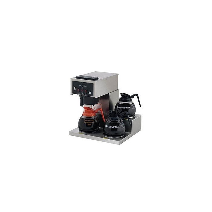 Bloomfield 8571-D3 Koffee King Coffee Brewer, Low Profile, Pour-Over Option, Single, Faucet, 3-Warmer, Right Stepped...