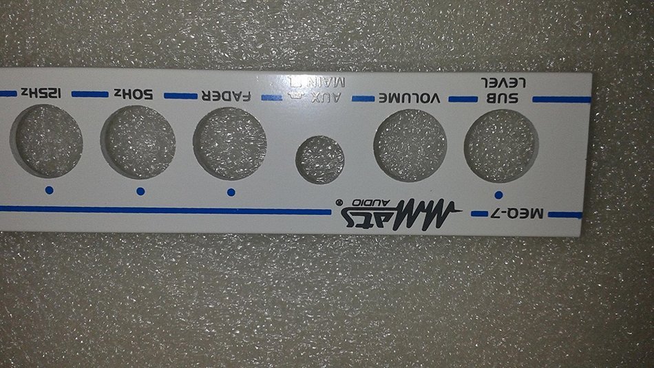 MMATS AUDIO EQUALIZER MEQ-7 FACEPLATE ONLY N3