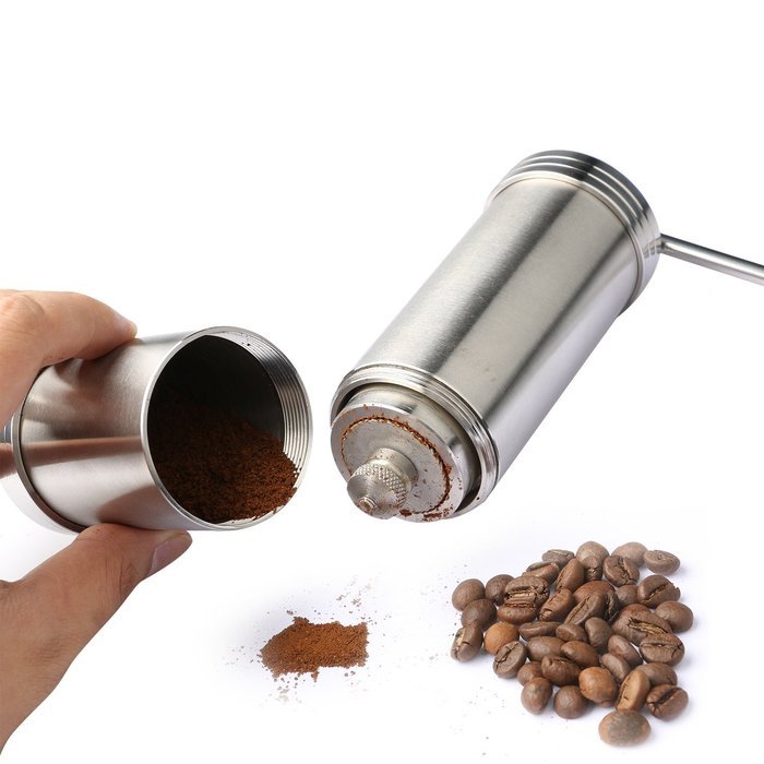 Stainless Steel Hand Manual Coffee Bean Grinder Kitchen Grinding Tool Mill N5