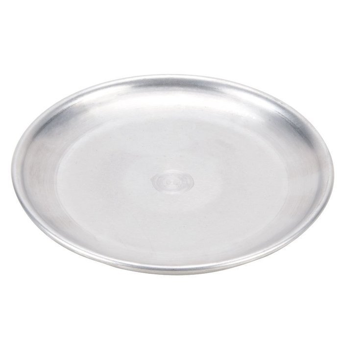 American Metalcraft CTP16N 16" Standard Weight Aluminum Coupe Pizza Pan with Nibs