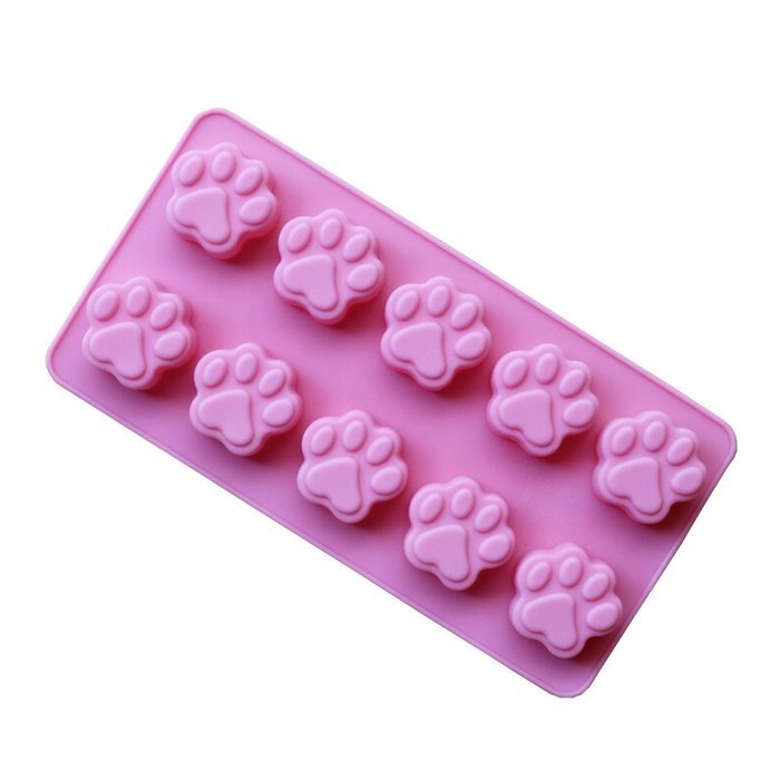 Wocuz 10 Mini Paw Silicone Cake Pan N3
