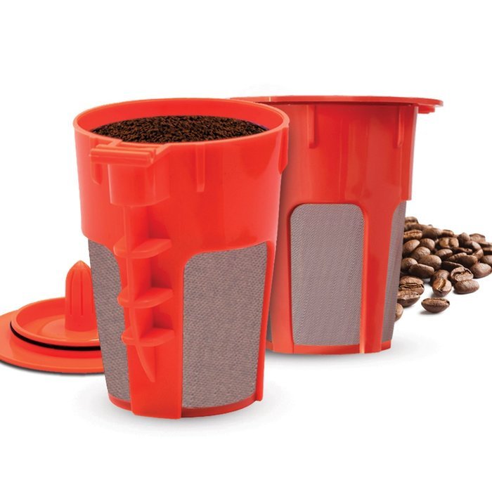 2 Refillable/Reusable Carafe KCup Filters by Housewares Solutions for Keurig 2.0: K200, K300, K400, K500 Series... N5