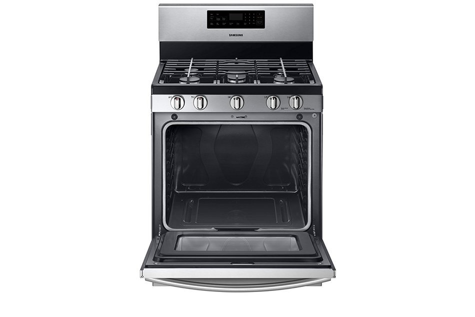 Samsung NX58F5500SS Stainless Steel Freestanding Gas Range, 5.8 Cubic Feet N2