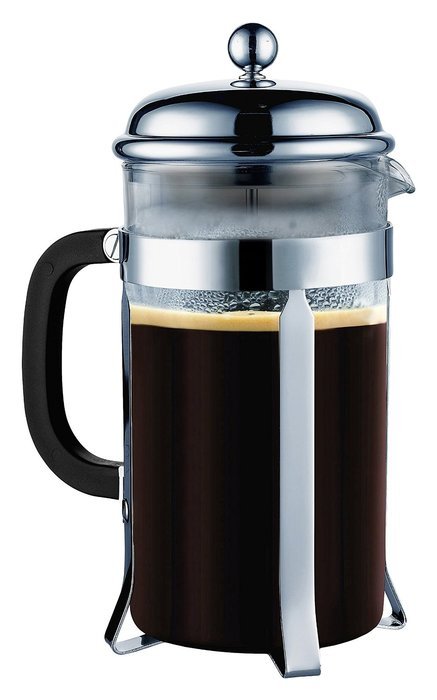 SterlingPro French Coffee Press 8 Cup (1 liter, 34 oz), Chrome N8
