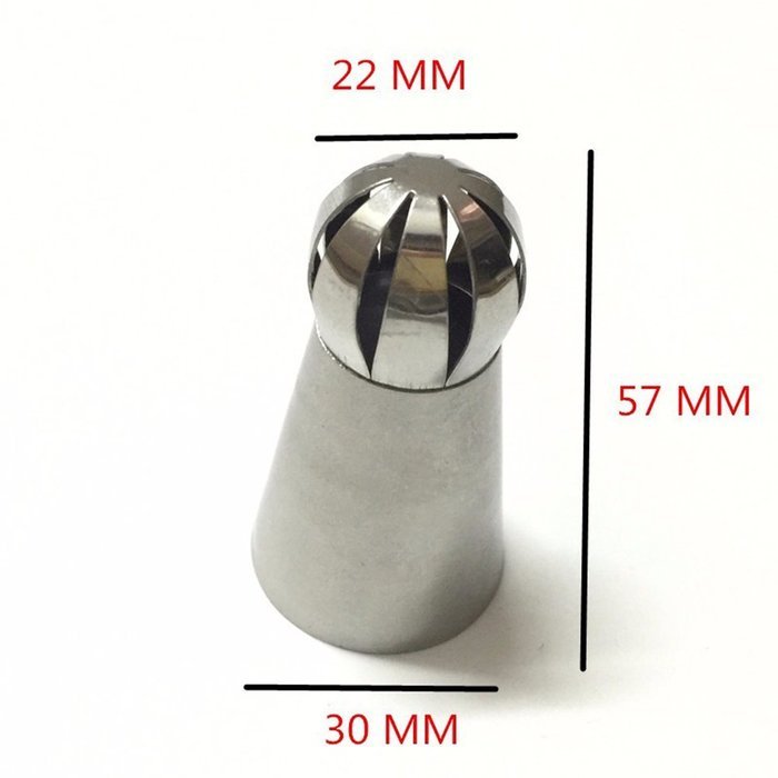 9Snail Cake Decorating Supplies NEW 3pcs/set Sphere Ball Tips Russian Icing Piping Nozzles Tips Pastry Cupcake N4