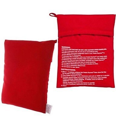 Sher New Practical Fast Easy Red Potato Washable Microwave Bag Steam Pocket Bake Potato in 4 Minutes N6