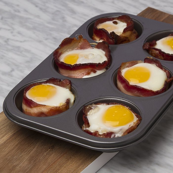 Ecolution Bakeins 12 Cup Muffin and Cupcake Pan &ndash; PFOA, BPA, and PTFE Free Non-Stick Coating &ndash; Heavy Duty Carbon... N22