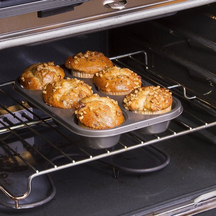 Ecolution Bakeins 12 Cup Muffin and Cupcake Pan &ndash; PFOA, BPA, and PTFE Free Non-Stick Coating &ndash; Heavy Duty Carbon... N23