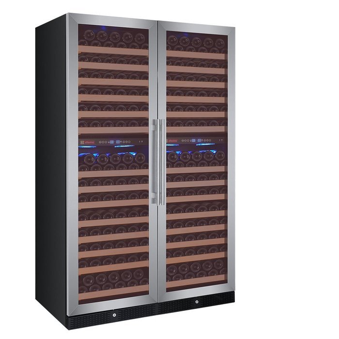 Allavino Classico Series 344 Bottle Multi Zone Wine Refrigerator - Stainless Steel Doors N3