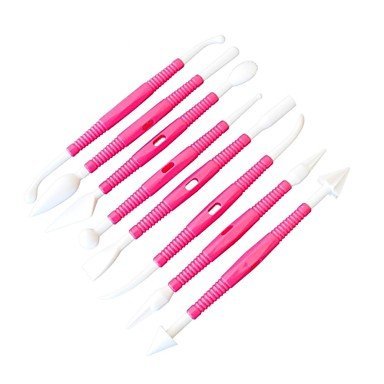 Sher 8pcs Modeling Tools for Cake Decorating, Classic Fondant Tools