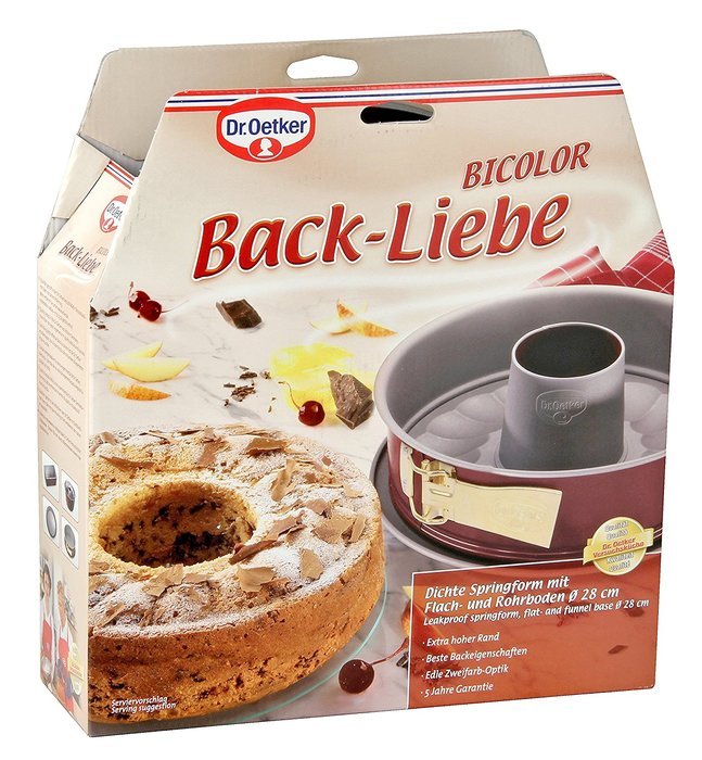 Dr. Oetker Baking Pleasure Springform Cake Tin with Tube Base 28 cm N2