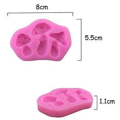 Y&XL&H Mushroom Type Candy Fondant Cake Molds For The Kitchen Baking Molds N2