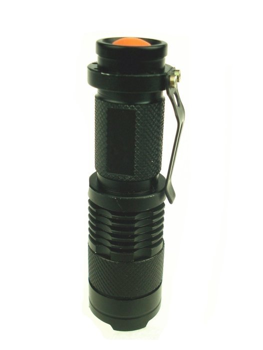 RioRand&reg; 300lm Mini CREE Q5 LED Flashlight Torch Waterproof Adjustable Focus Zoom Light Lamp (With Rechargeable... N2