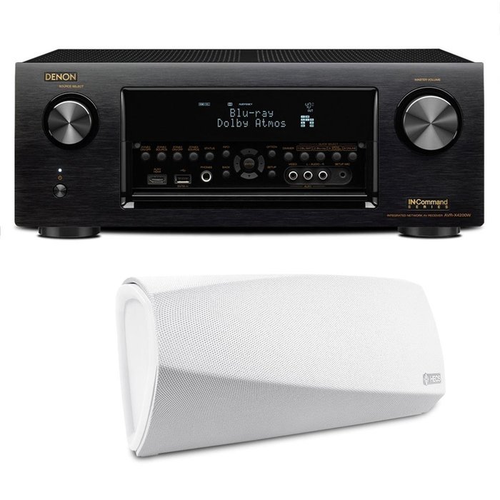 Denon AVR-X4300H 9.2 Channel Full 4K Ultra HD AV Receiver with HEOS 3 Dual-Driver Wireless Speaker System - Series...