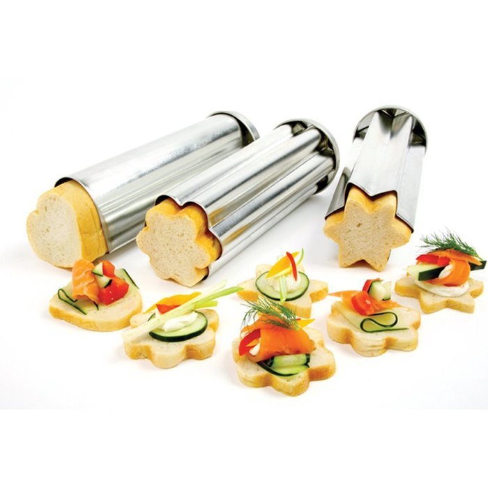 3 Pc. Tin Canape Mold Set