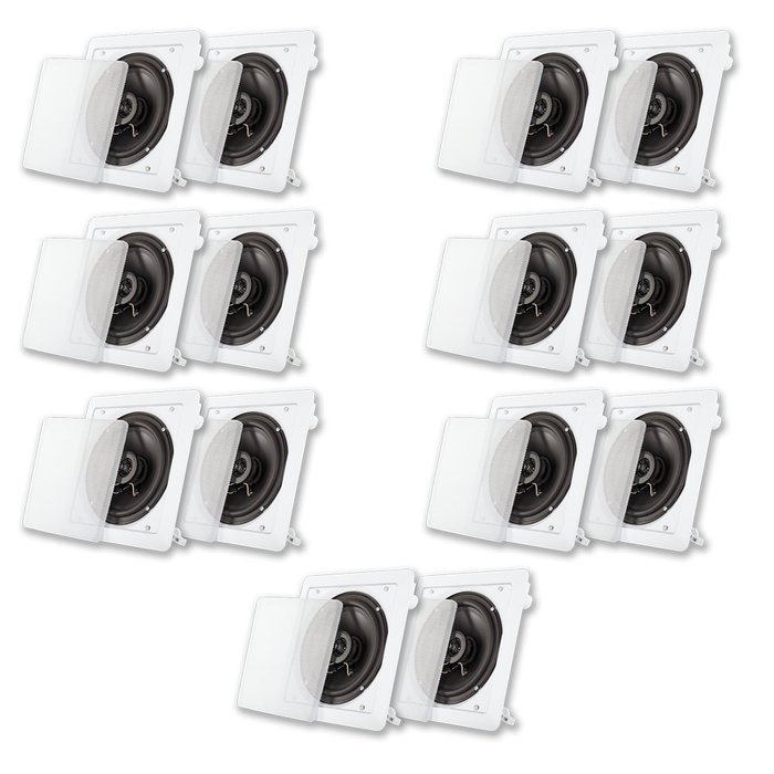 Acoustic Audio LC265i In Ceiling 6.5" Speaker 7 Pair Pack 3500W Home Theater LC265i-7PR
