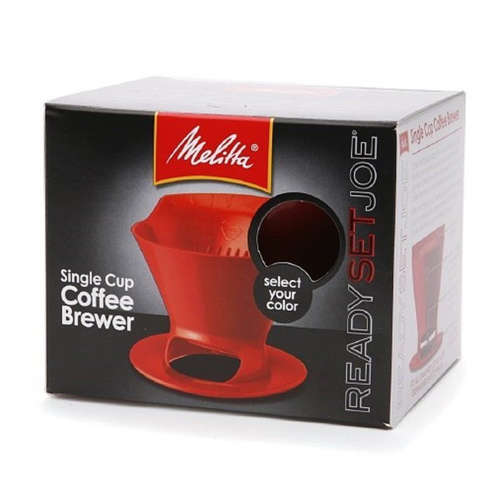 Melitta 64008 2 Pack Single Cup Coffee Brewers, Red N2