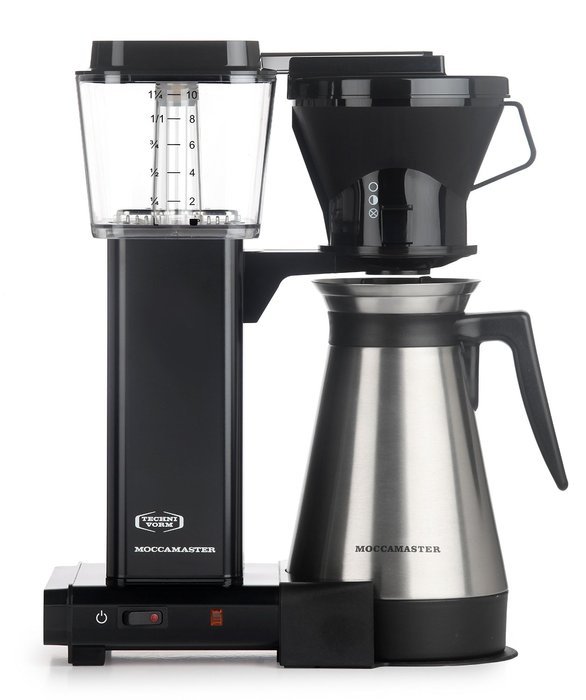 Moccamaster KBT 10-Cup Coffee Brewer with Thermal Carafe, Polished Silver N3