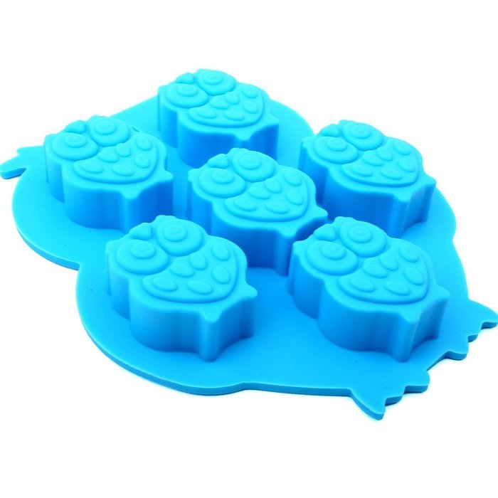 Chawoorim 6 Owls Silicone Molds Ice Cube Chocolate Jelly Candy Baking Mould Craft N2