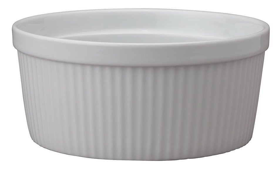 HIC Porcelain Souffle 8-inch, 64-ounce, 2-quart N3