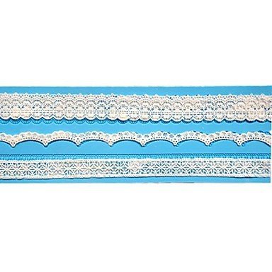 Sher Three Flower Border decoration Instant Lace Mold
