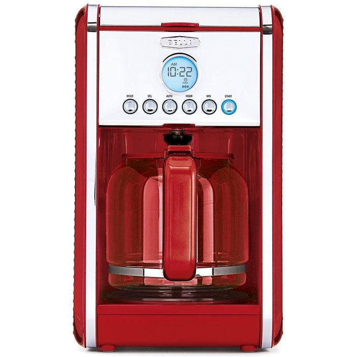 BELLA LINEA Collection 12 Cup Programmable Coffee Maker, Color Red 14108 N6