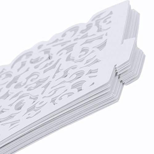 New 100pcs White Filigree Vine Cupcake Wrappers Wraps Cases Wedding Birthday N4