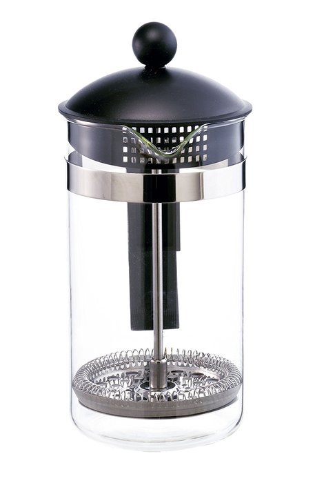 GROSCHE Findon 34 oz/1000 ml French Press: Extra Ultra-fine Micro-mesh Filter, Schott Germany Glass Beaker. INCLUDES... N7