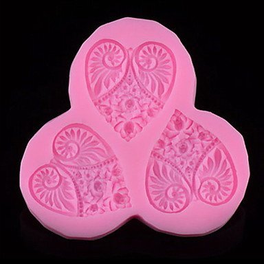 Y&XL&H Fashion DIY Eco-Friendly Silicone Heart Style Cake Decoration Tools Barware Kitchen N2