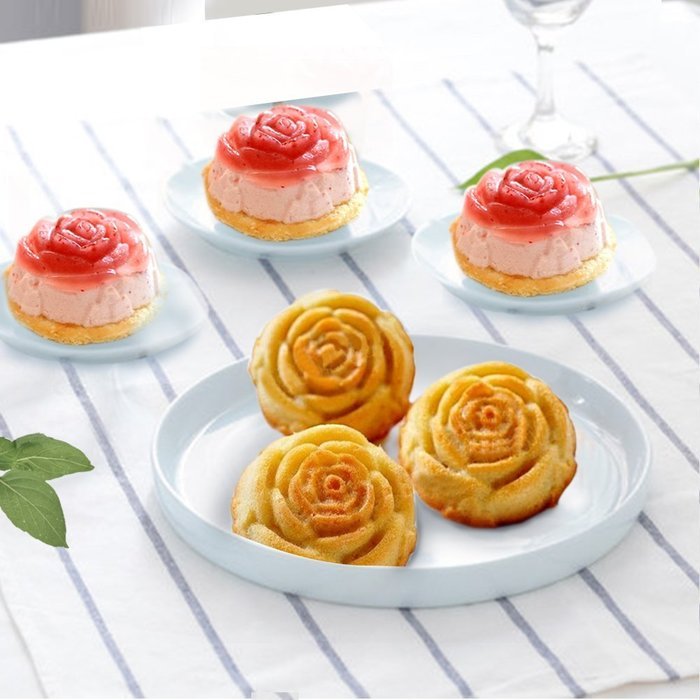 24X Silicone bakeware, pudding handmade soap mold chocolate ice lattice mold, 3CM Cup Cake Muffin Cup N4