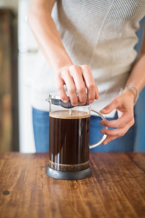 French Press 9 cup Coffee Press Maker (36 Oz) with Thick Professional Grade All Glass Body and Handle, Zinc Lid... N4