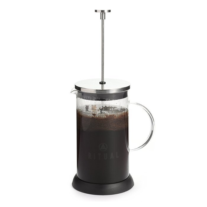 French Press 9 cup Coffee Press Maker (36 Oz) with Thick Professional Grade All Glass Body and Handle, Zinc Lid... N6