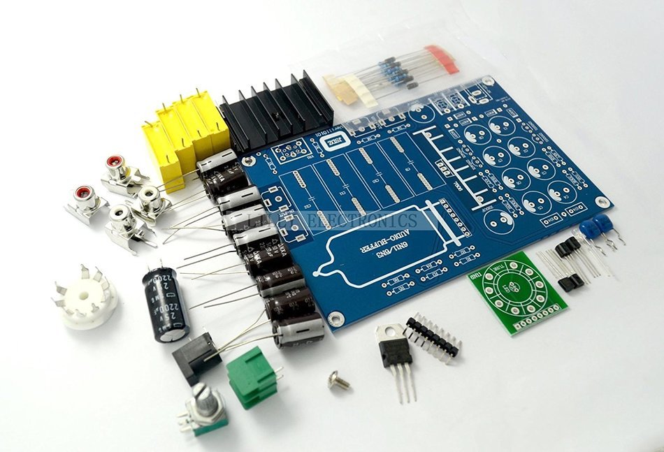 Q-BAIHE JSDZ DIY Kit 6N11 Tube Buffer Amp Audio PreAmplifier N5