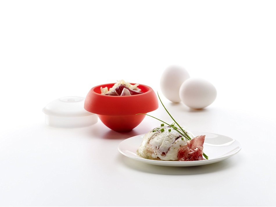 Lekue Ovo Hemisphere Shaped Mold, Red