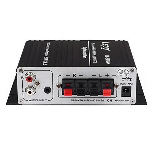 Lepy LP-2024A+ Hi-Fi Audio Amplifier Stereo Power Amplifier Car Amplifier with Power Supply, 3A Power by Lepy N3