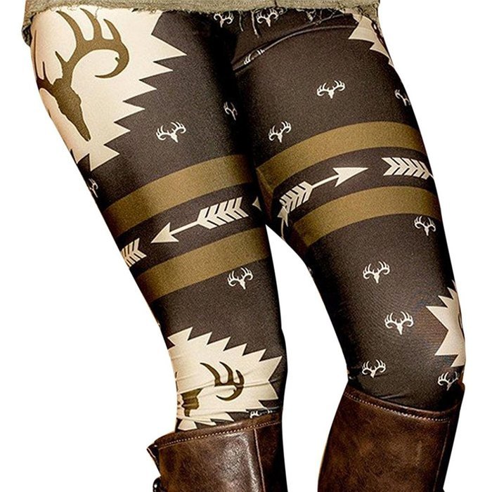 PHOTNO Fashion Women Skinny Printed Stretchy Pants Leggings N25