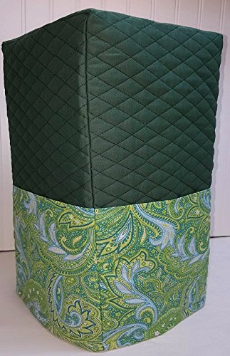 Green Blue Paisley Coffee Maker Cover (Navy Blue)