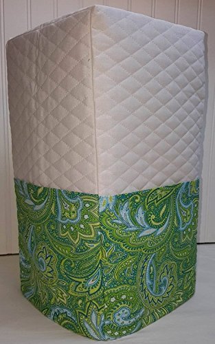 Green Blue Paisley Coffee Maker Cover (Navy Blue) N2