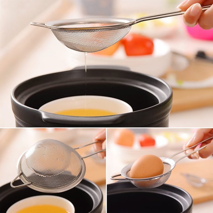 DLAND Pack of 6 Stainless Steel Spoon, Long-handled Great Circle Coffee Spoon N4